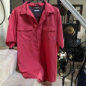 Columbia sportswear Co. Shirt Sugar Coral Color.